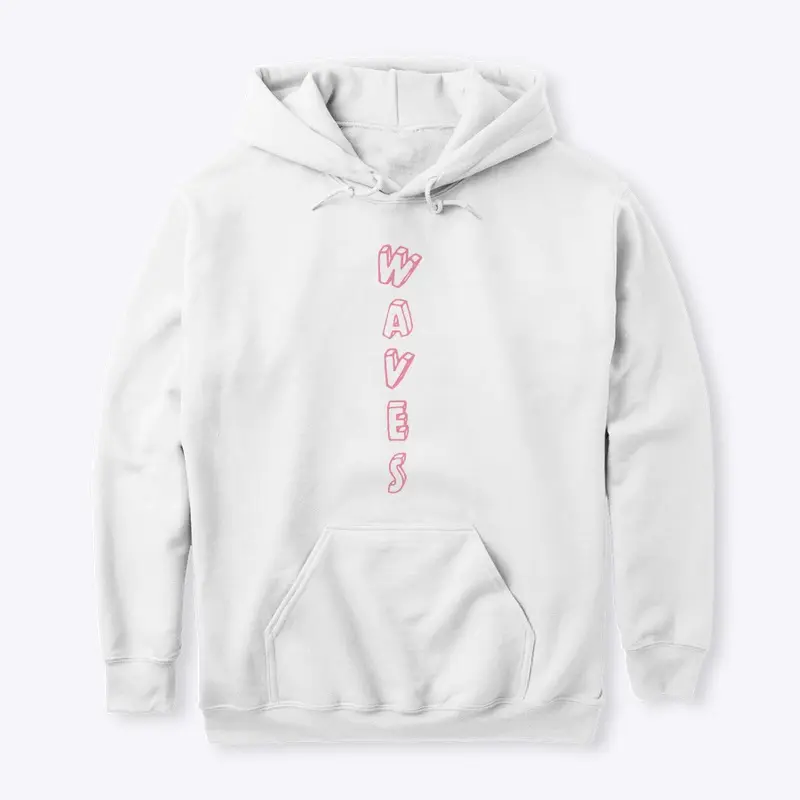 Boxed Letter Hoodie (Pink and White)